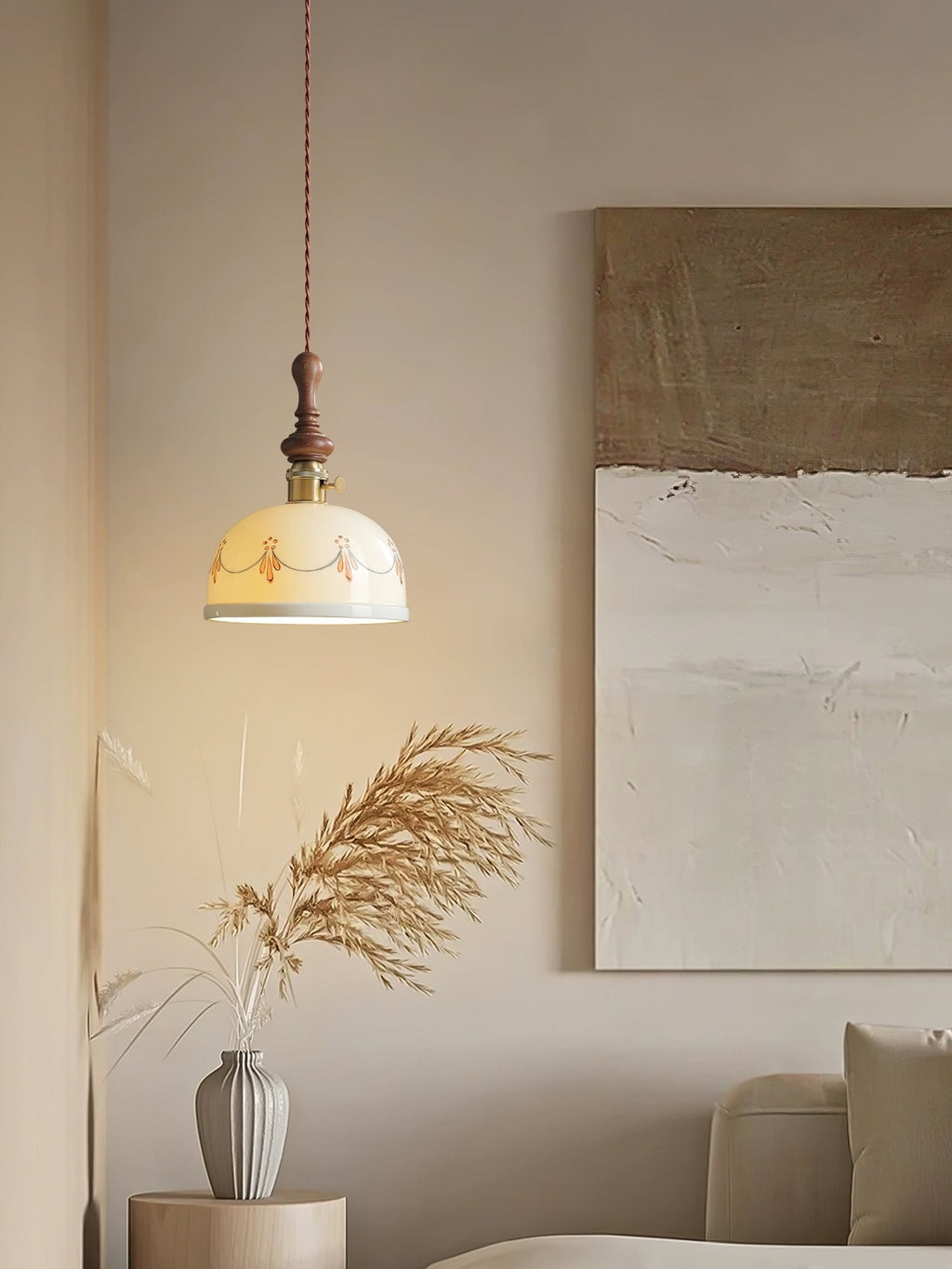 Darnelelle Ceramic Pendant Light-Moonnatur