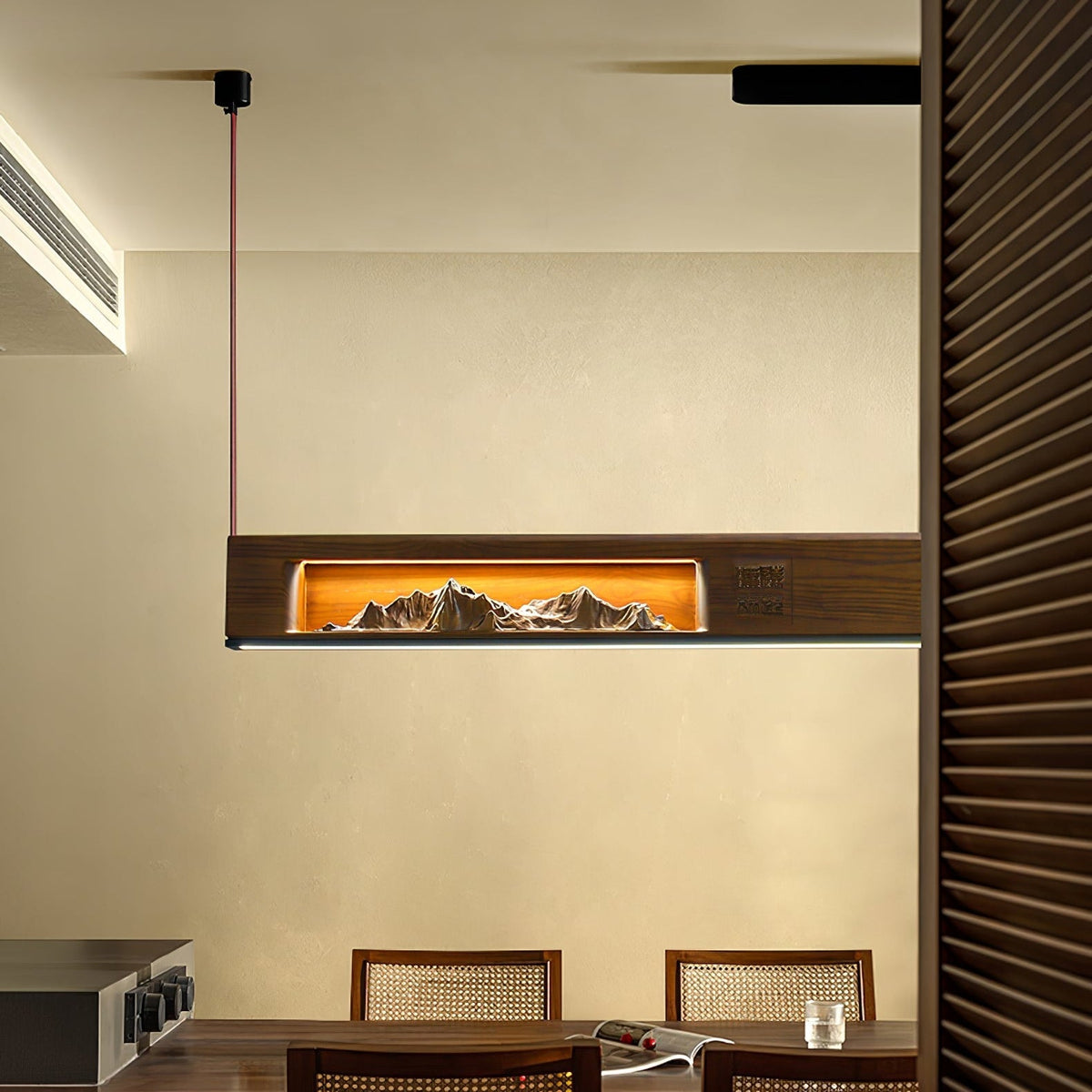 Penrelena Wood Pendant Light-Moonnatur