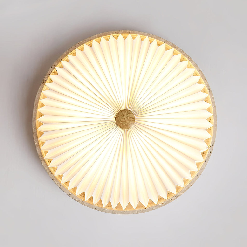 Tarnelara Travertine Ceiling Light-Moonnatur