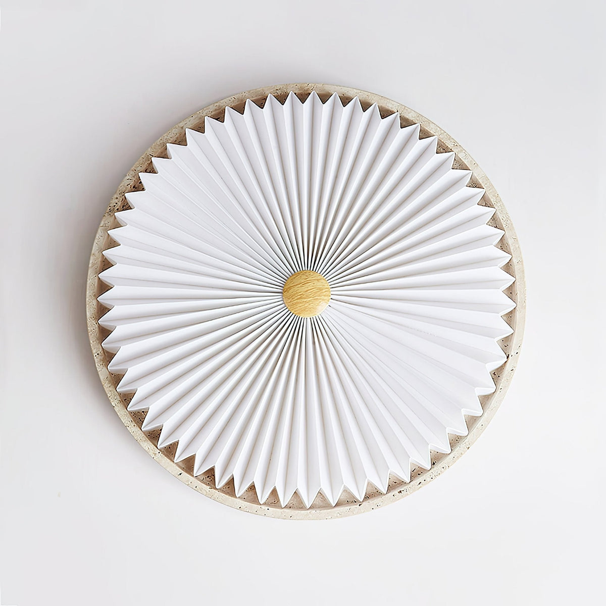 Tarnelara Travertine Ceiling Light-Moonnatur