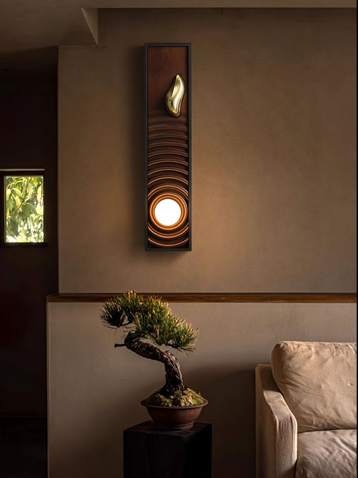 Orenelle Wood Wall Light-Moonnatur