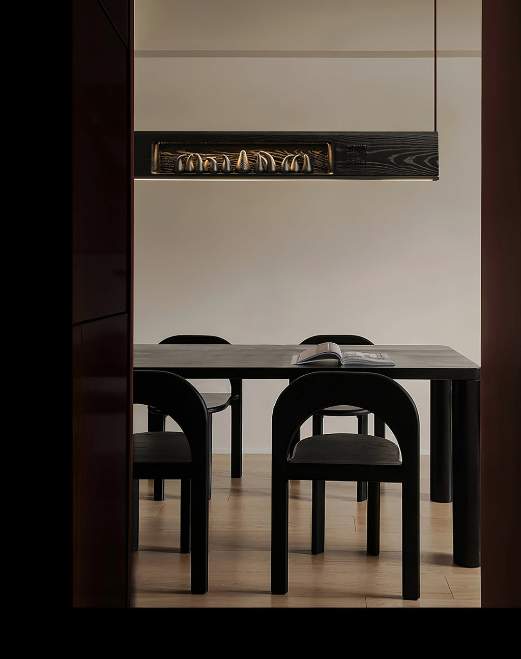 Penrelena Wood Pendant Light-Moonnatur