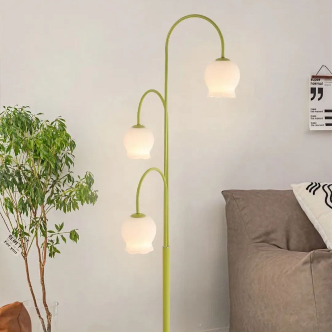 Veyrenrose Glass Floor Lamp-Moonnatur