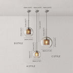 Barrowaelle Glass Pendant Light-Moonnatur