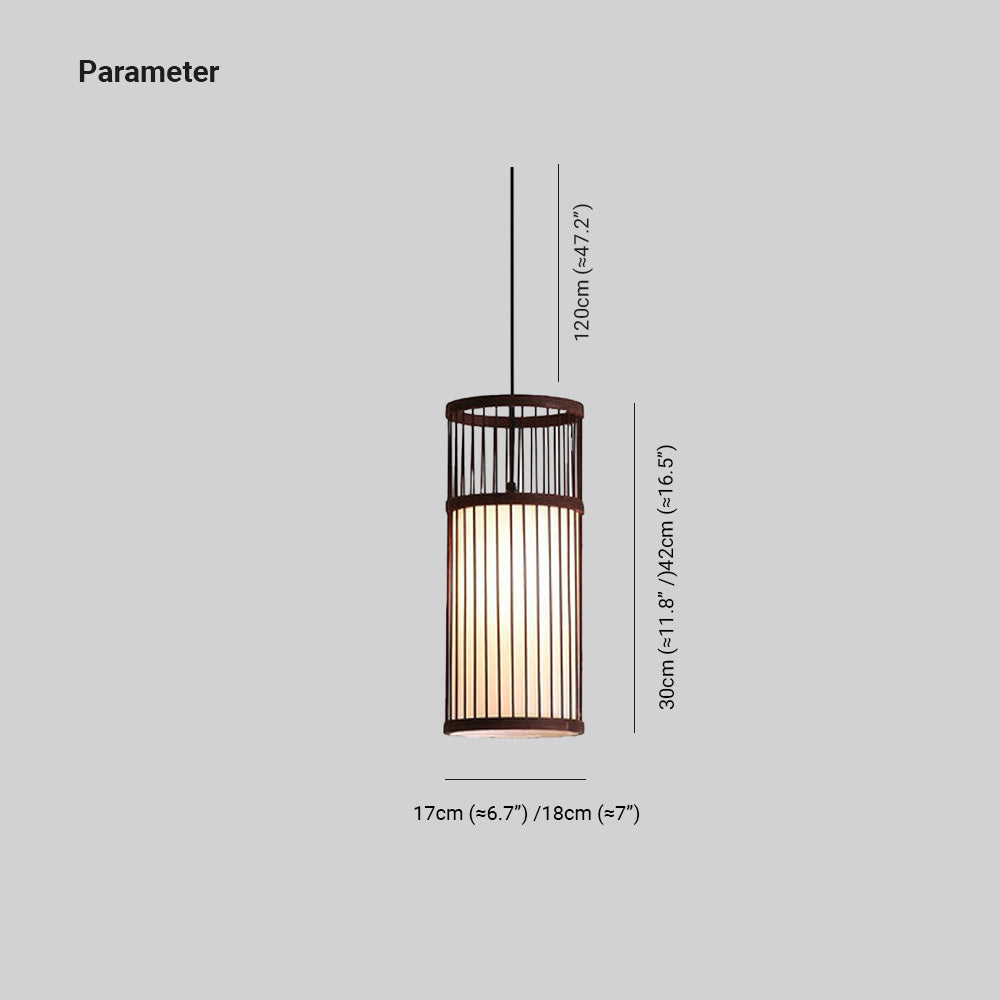 Haldelden Bamboo Pendant Light-Moonnatur