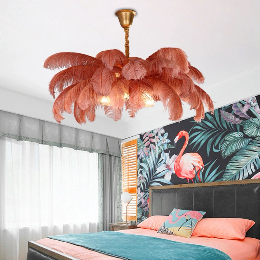 Dorrenwick Feather Pendant Light-Moonnatur
