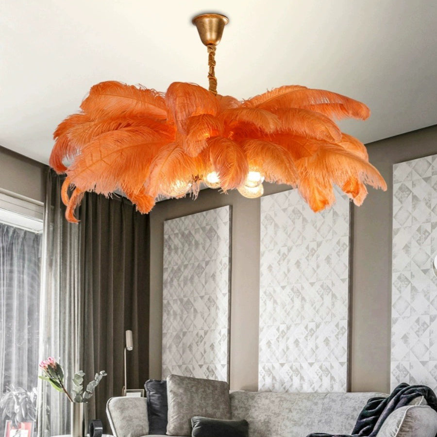 Dorrenwick Feather Pendant Light-Moonnatur