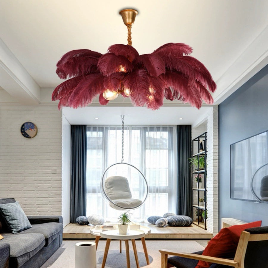 Dorrenwick Feather Pendant Light-Moonnatur