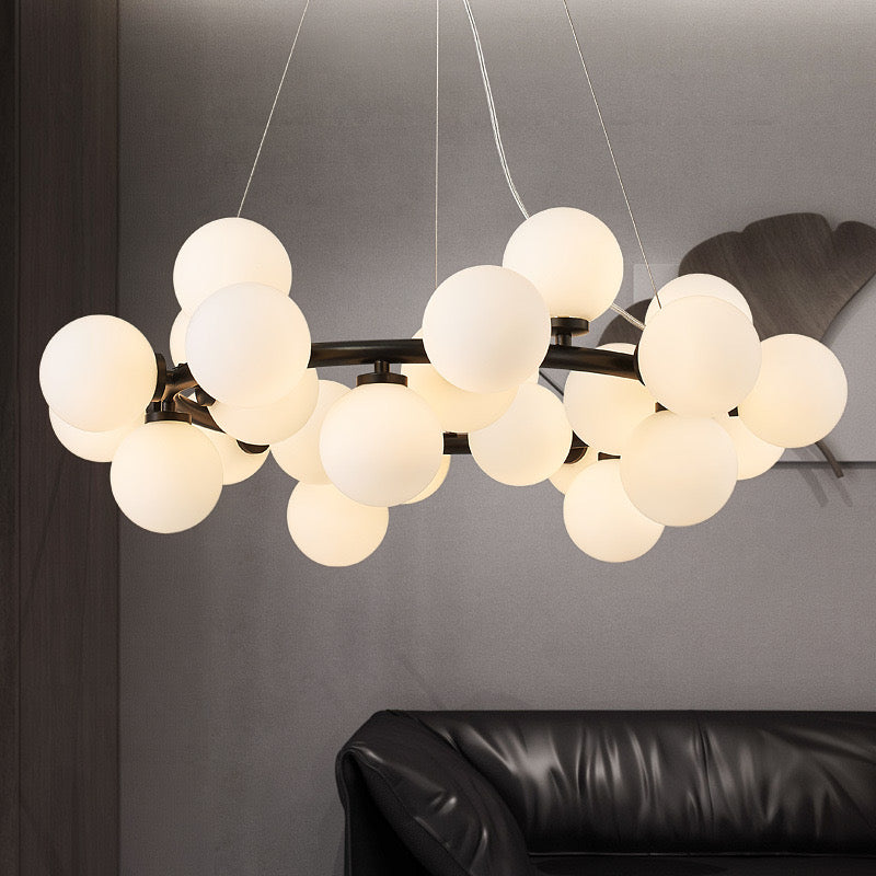 Lathenora Glass Chandelier-Moonnatur