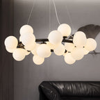 Lathenora Glass Chandelier-Moonnatur