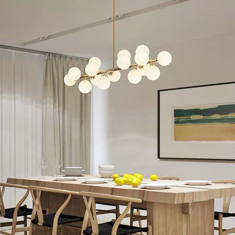 Lathenora Glass Chandelier-Moonnatur