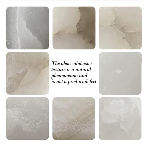 Yarrelheath Alabaster Chandelier-Moonnatur