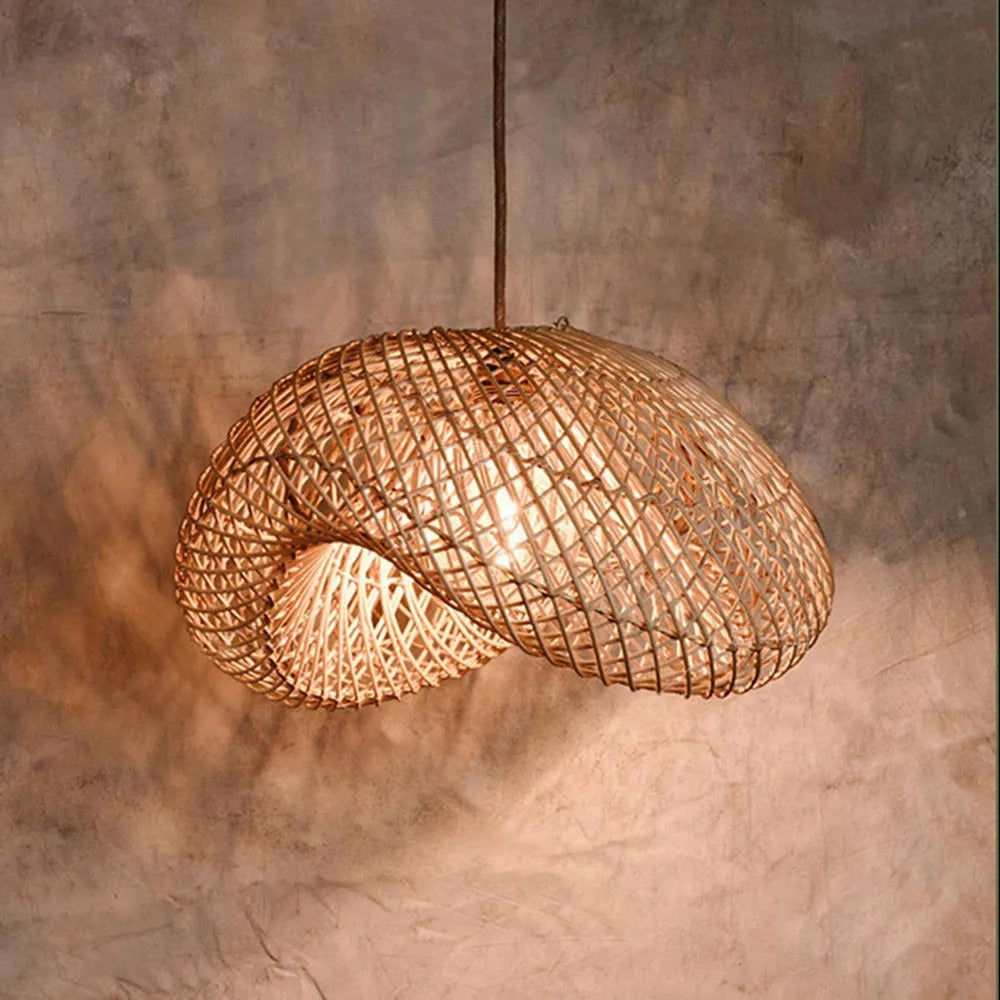 Elsencove Rattan Pendant Light-Moonnatur