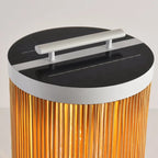 Lorrenlynne Rattan Floor Lamp-Moonnatur