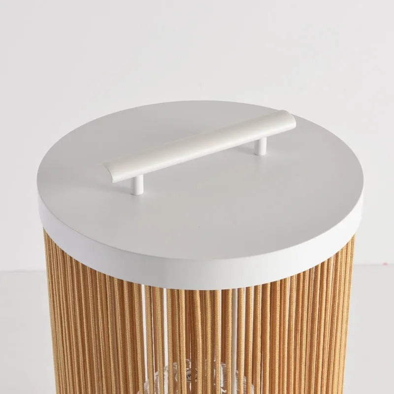 Lorrenlynne Rattan Floor Lamp-Moonnatur