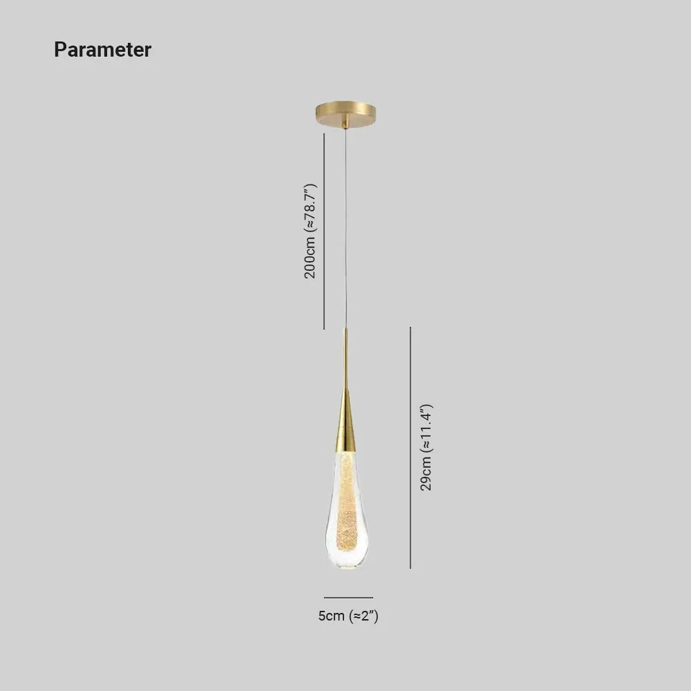 Teardrop Gold Pendant Light - Neutralighting