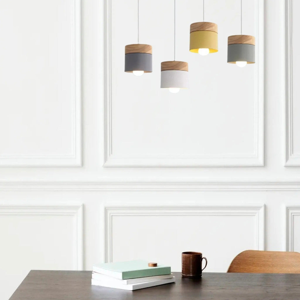 Hadrenash Wood Pendant Light-Moonnatur