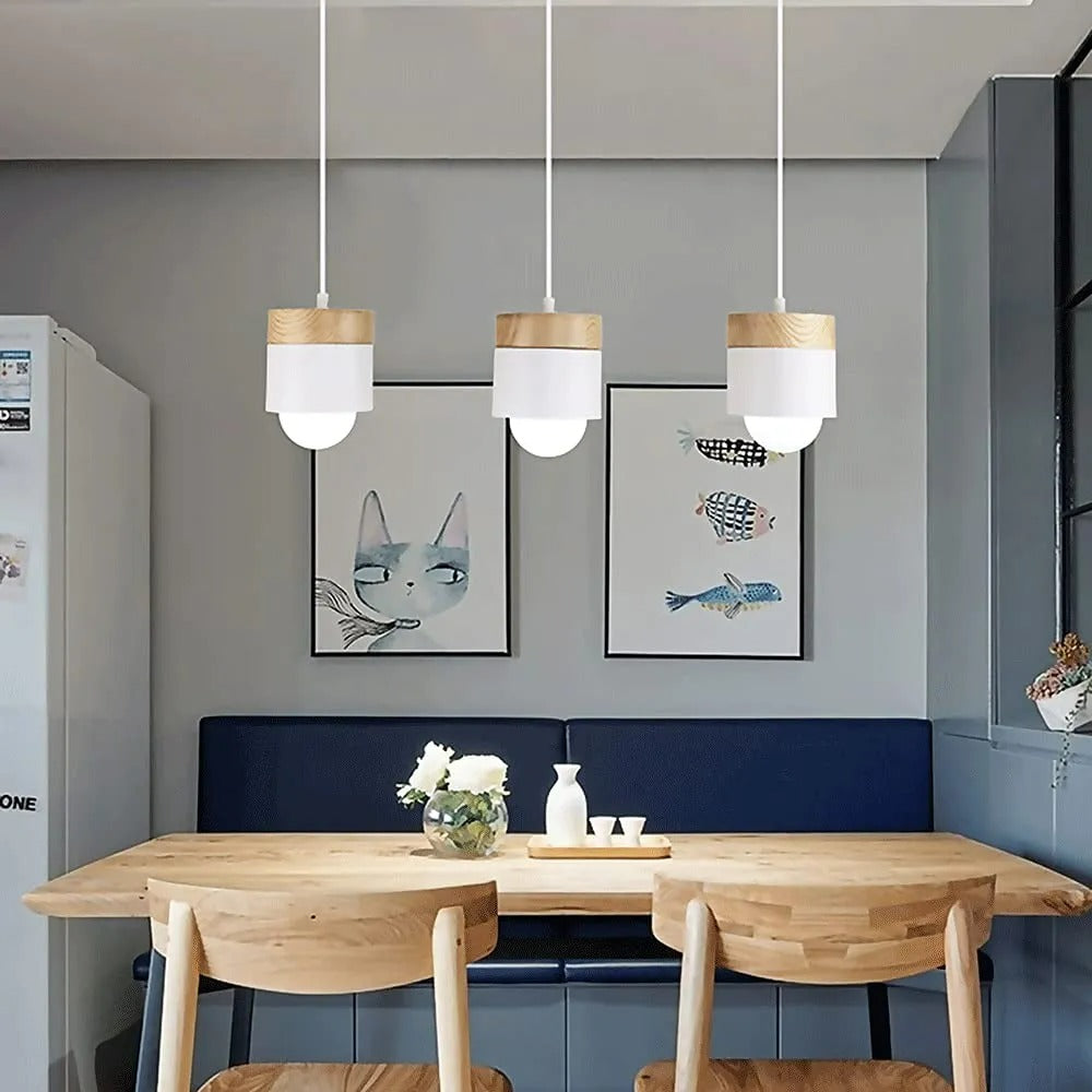 Hadrenash Wood Pendant Light-Moonnatur