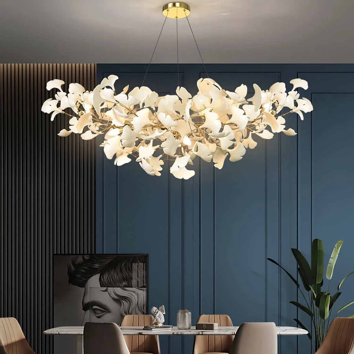 Erlenden Ceramic Chandelier-Moonnatur