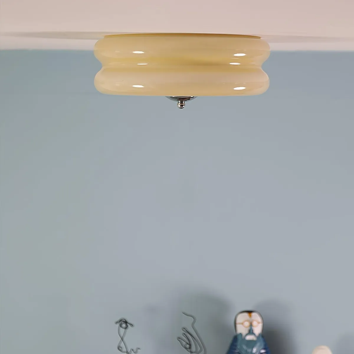 Garnelelia Glass Ceiling Light-Moonnatur