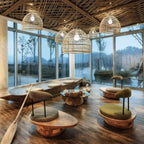 Zelvenenis Bamboo Pendant Light-Moonnatur