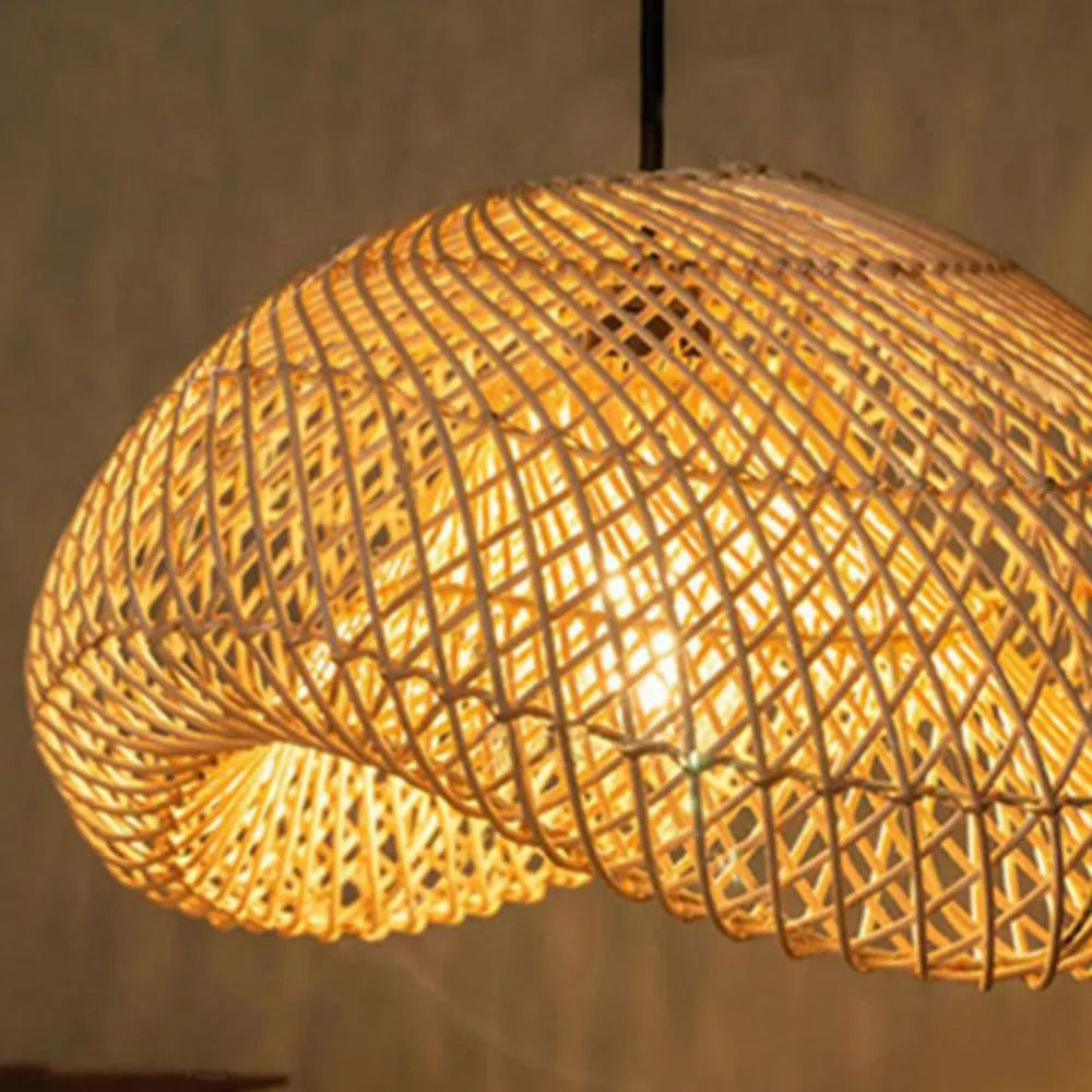 Elsencove Rattan Pendant Light-Moonnatur