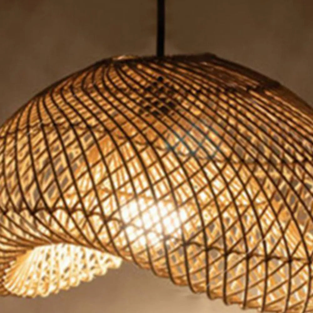 Elsencove Rattan Pendant Light-Moonnatur