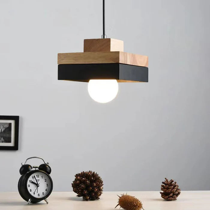Quenelheath Wood Pendant Light-Moonnatur