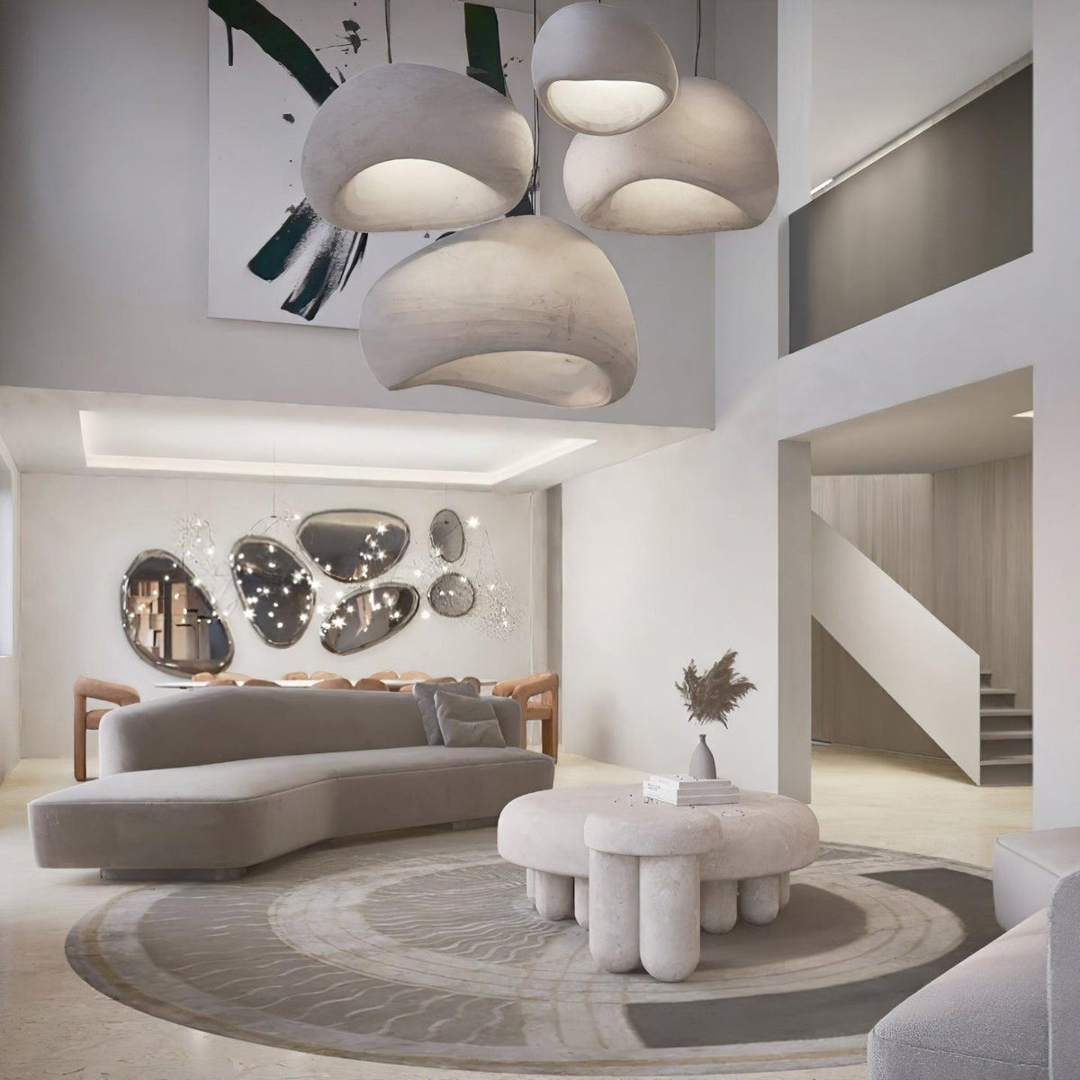 Helrenera Polystyrene Pendant Light-Moonnatur