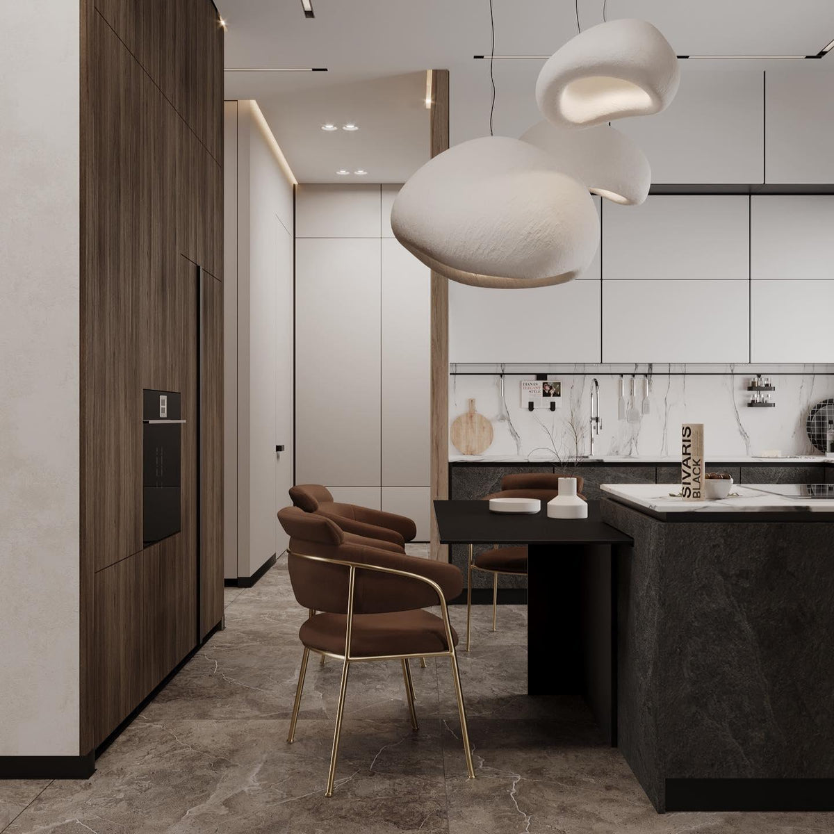 Helrenera Polystyrene Pendant Light-Moonnatur