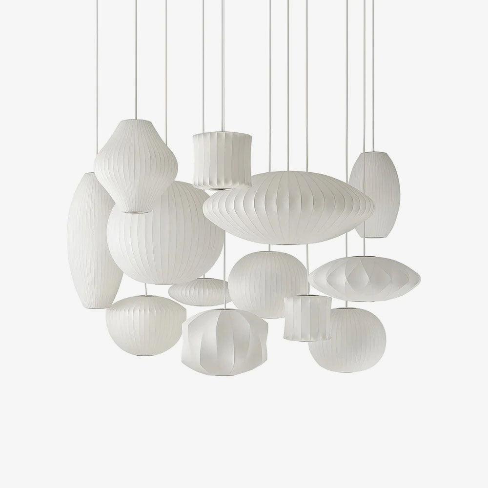 Cedrlyn Faux Silk Pendant Light-Moonnatur