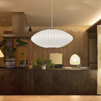 Cedrlyn Faux Silk Pendant Light-Moonnatur