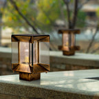 Savenmoss Glass Post Light-Moonnatur
