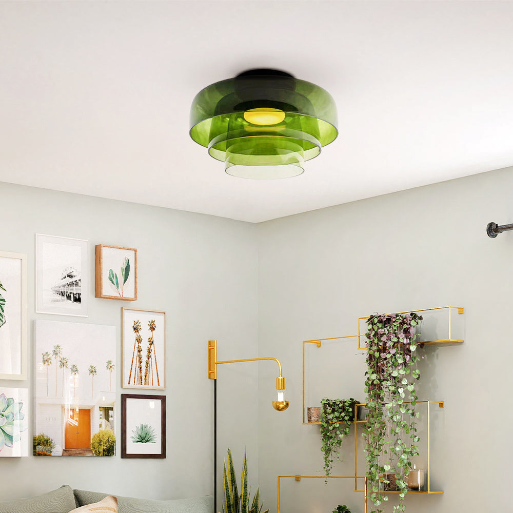 Ashenelia Glass Ceiling Light-Moonnatur