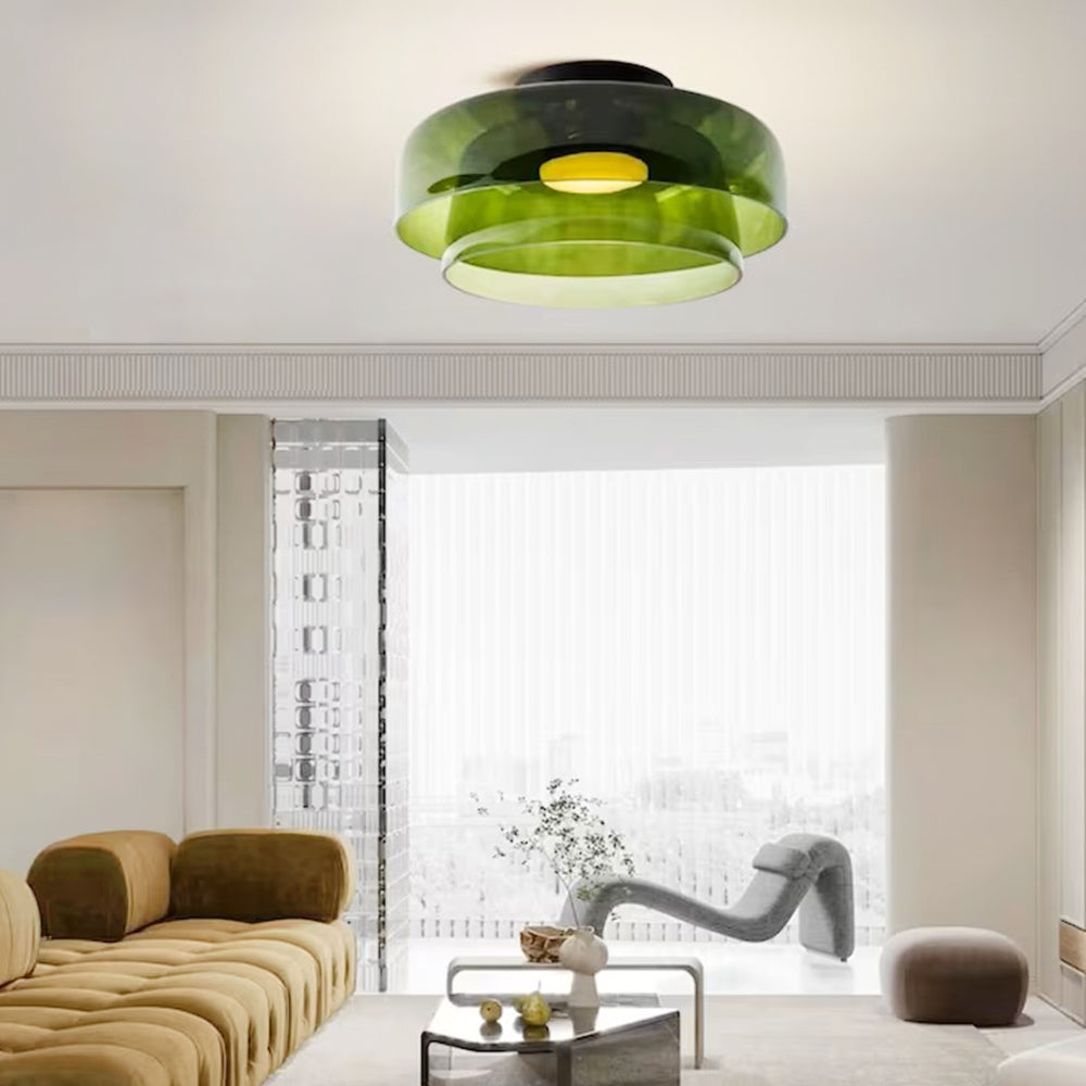 Ashenelia Glass Ceiling Light-Moonnatur