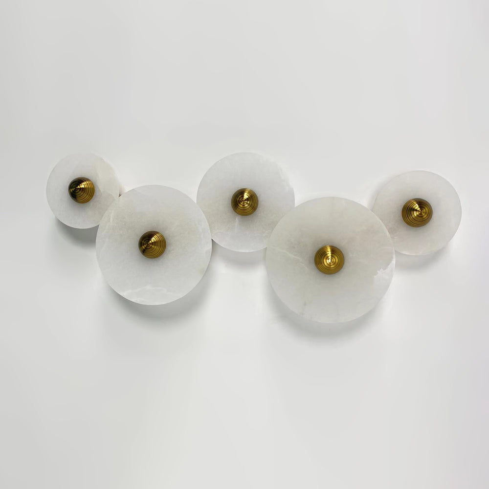 Kesterlynne Alabaster Wall Light-Moonnatur