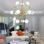 Vardenbrook Glass Chandelier-Moonnatur