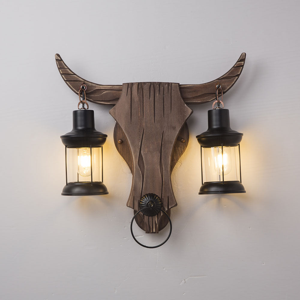 Zelvenoria Pine Wood Wall Light-Moonnatur