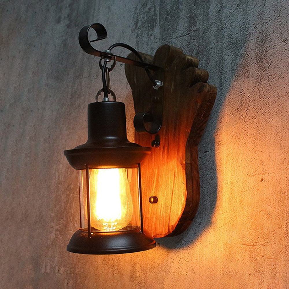 Yardenonna Pine Wood Wall Light-Moonnatur