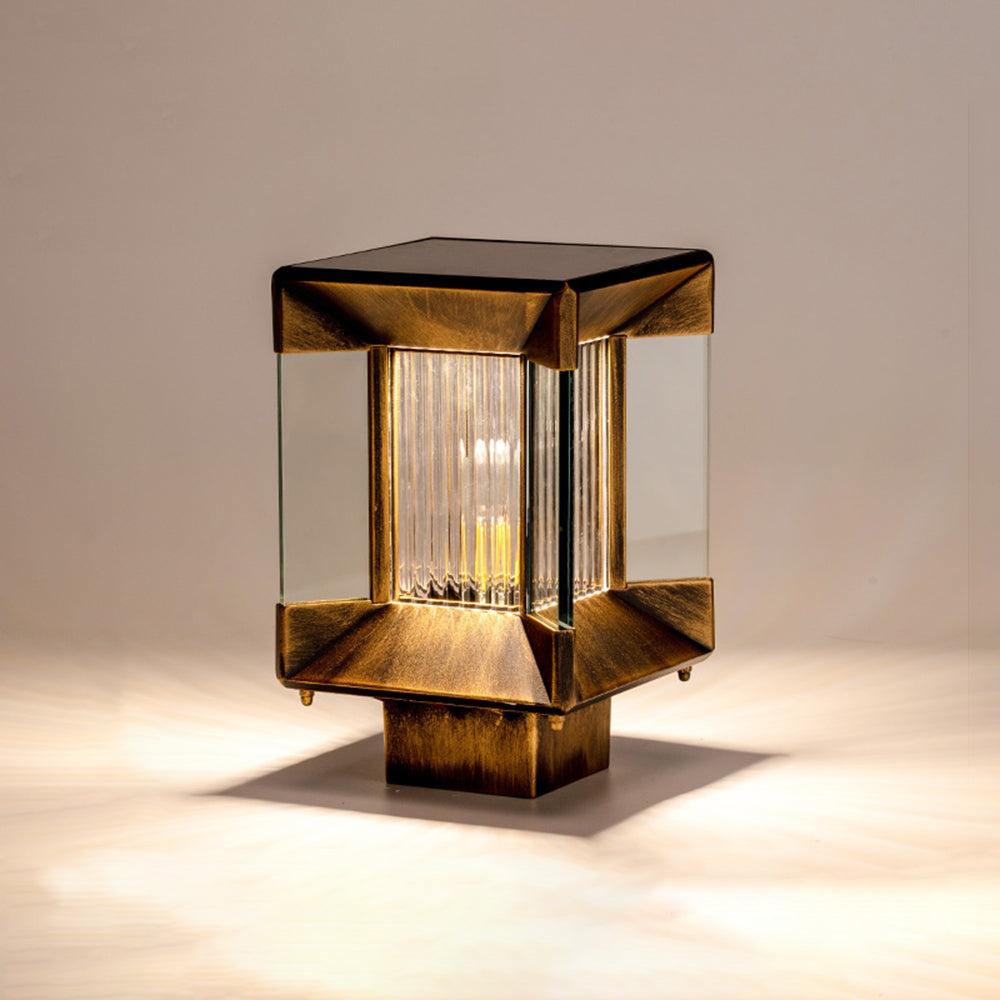 Savenmoss Glass Post Light-Moonnatur