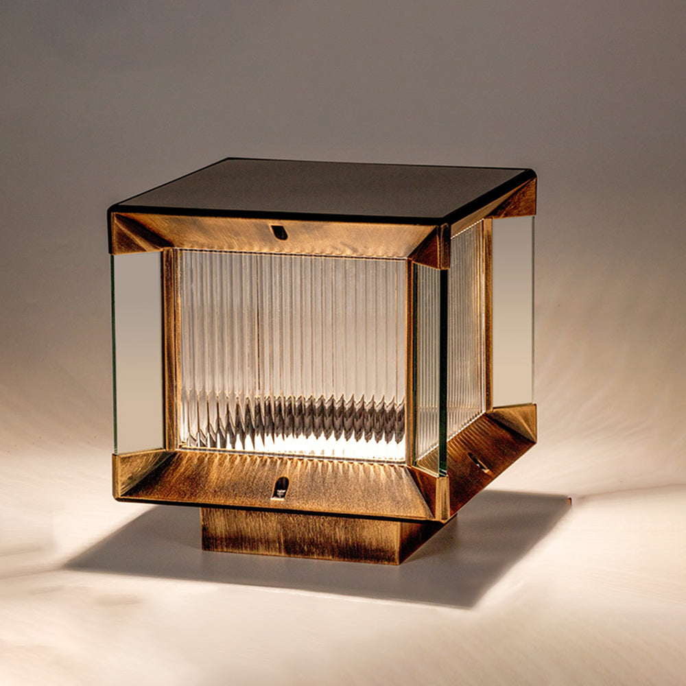 Savenmoss Glass Post Light-Moonnatur