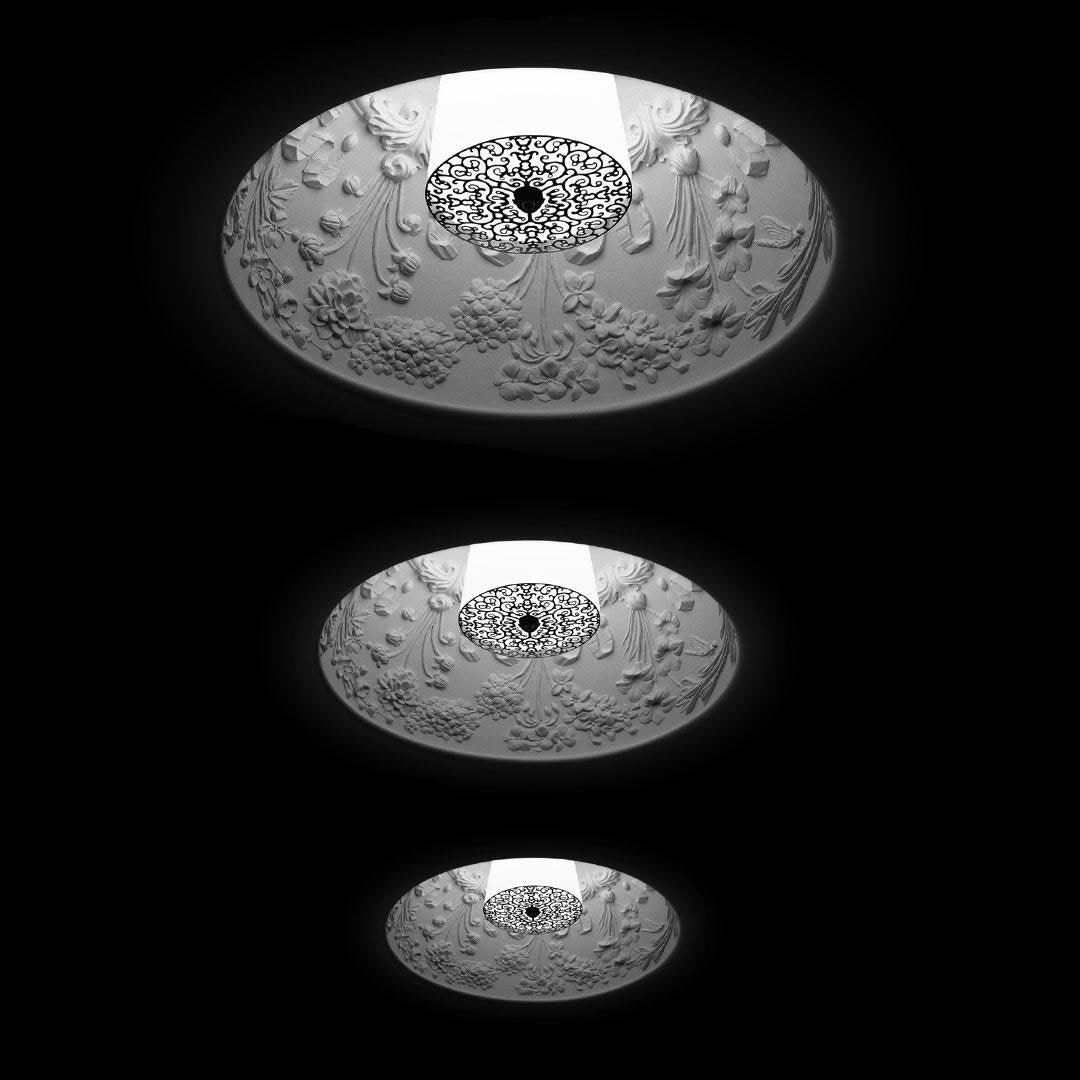 Zamoria Plaster Pendant Lamp-Moonnatur
