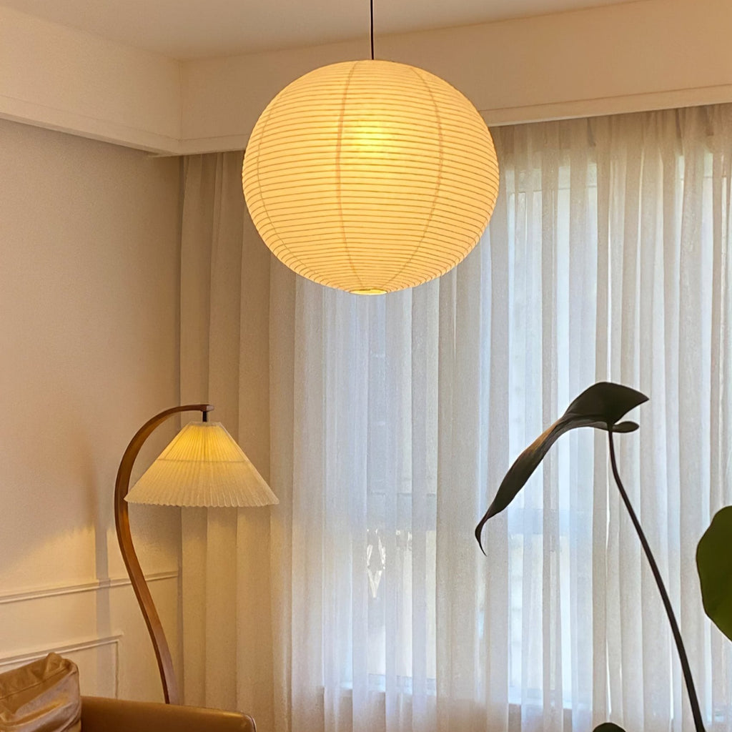 Dewavelle Paper Pendant Light-Moonnatur