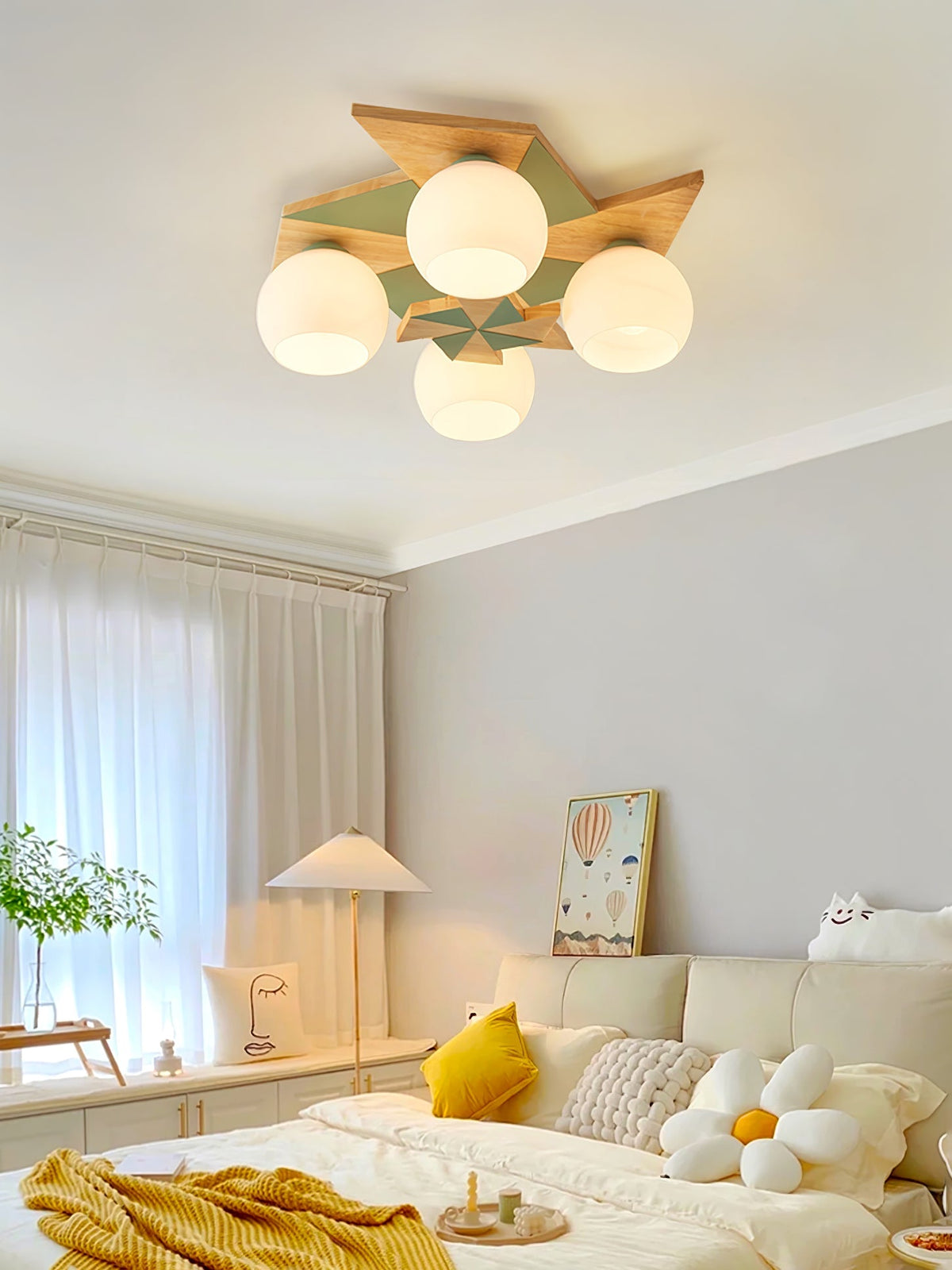 Sorrelwell Wood Ceiling Light-Moonnatur