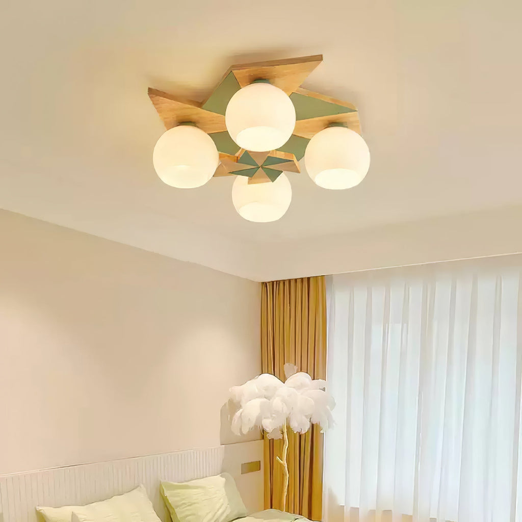 Sorrelwell Wood Ceiling Light-Moonnatur