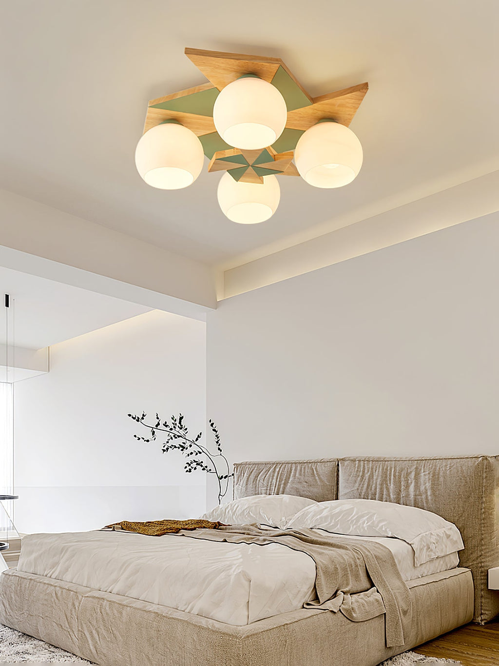 Sorrelwell Wood Ceiling Light-Moonnatur