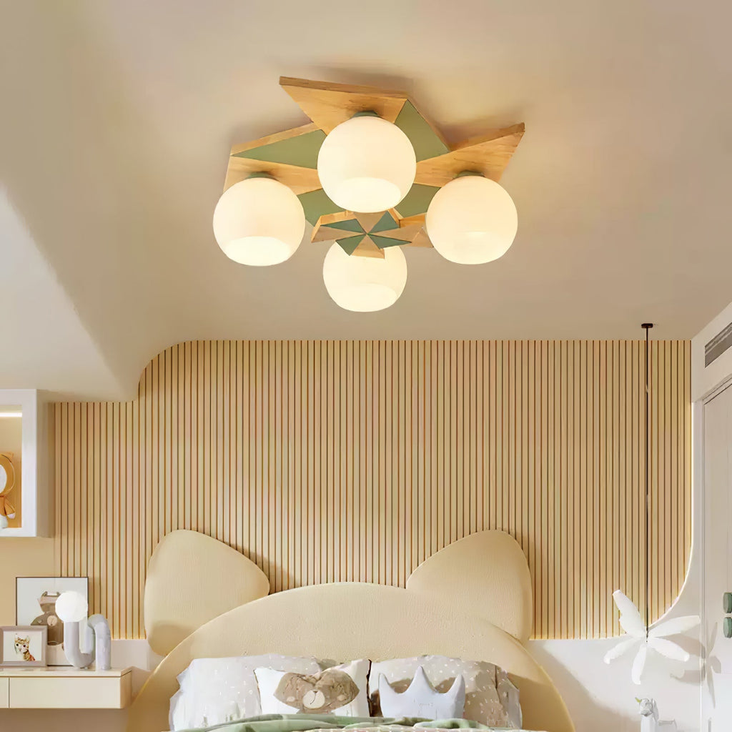Sorrelwell Wood Ceiling Light-Moonnatur